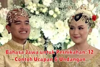 Bahasa Jawa untuk Pernikahan: 12 Contoh Ucapan & Undangan