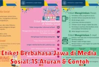 Etiket Berbahasa Jawa di Media Sosial: 15 Aturan & Contoh