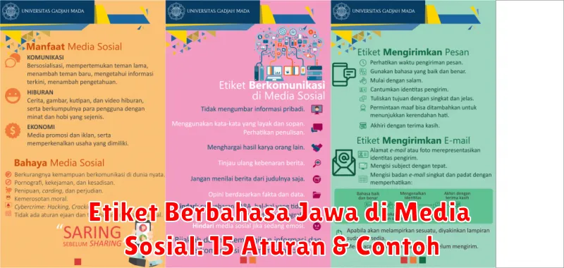 Etiket Berbahasa Jawa di Media Sosial: 15 Aturan & Contoh