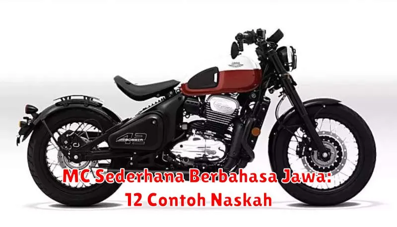 MC Sederhana Berbahasa Jawa: 12 Contoh Naskah