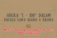 Meminta Tolong dengan Sopan (Krama): 20 Contoh Kalimat
