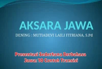 Presentasi Sederhana Berbahasa Jawa: 10 Contoh Transisi